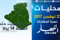 نسب المشاركة في المحليات إلى غاية الثانية زوالا