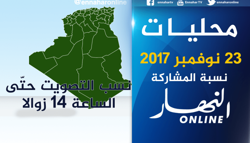 نسب المشاركة في المحليات إلى غاية الثانية زوالا