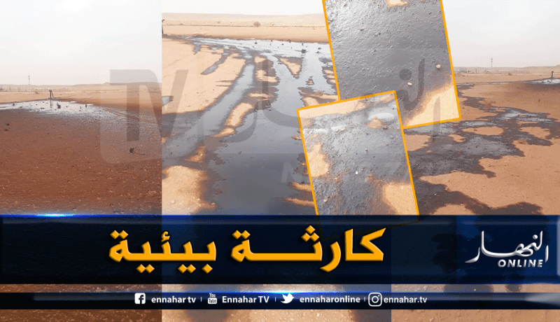 بالصور.. كوارث بيئية تسببت بها شركات بترولية بالضاية بن ضحوة بغرداية