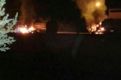 إندلاع نيران بشاحنة صهريج لنقل الوقود بمدينة “بريان”