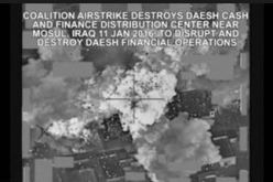 نشر لقطات لتدمير مقر تخزين أموال داعش