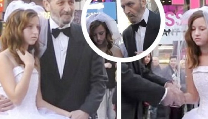 بالصور غضب عارم بسبب زواج رجل مسن من طفلة ذات 12 ربيعا
