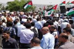 مسيرتان سلميتان في بلدة الكرك بالاردن