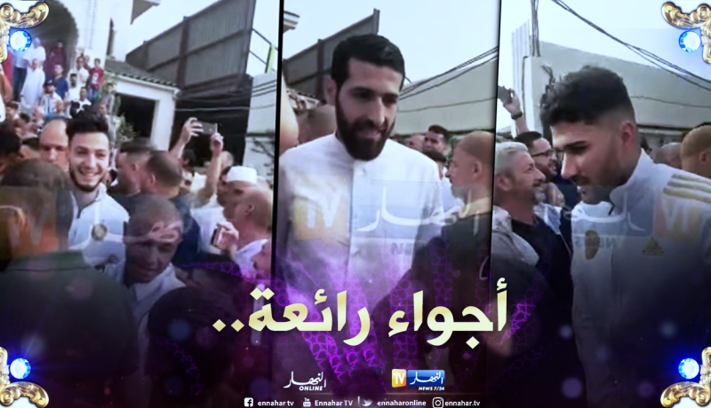 بالفيديو.. “الخضر” يُصلون العيد مع أنصارهم في مسجد الشهداء