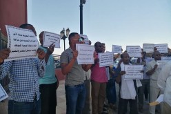 بالصور.. عمال مديرية التشغيل في أدرار يحتجون على ظروف العمل