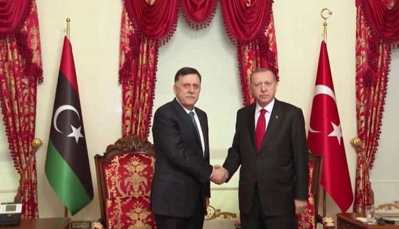 السراج يلتقي أردوغان عقب وقف إطلاق النار في ليبيا