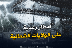 أمطار رعدية على 14 ولاية