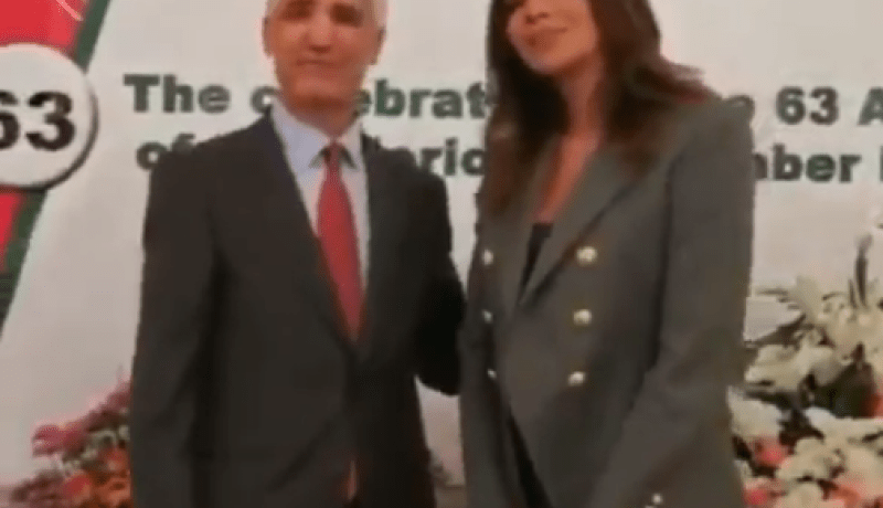 بوشوشة رفقة السفير الجزائري في احتفالية عيد الثورة بلبنان