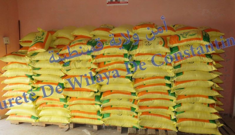 قسنطينة: حجز قرابة 5 أطنان من السميد