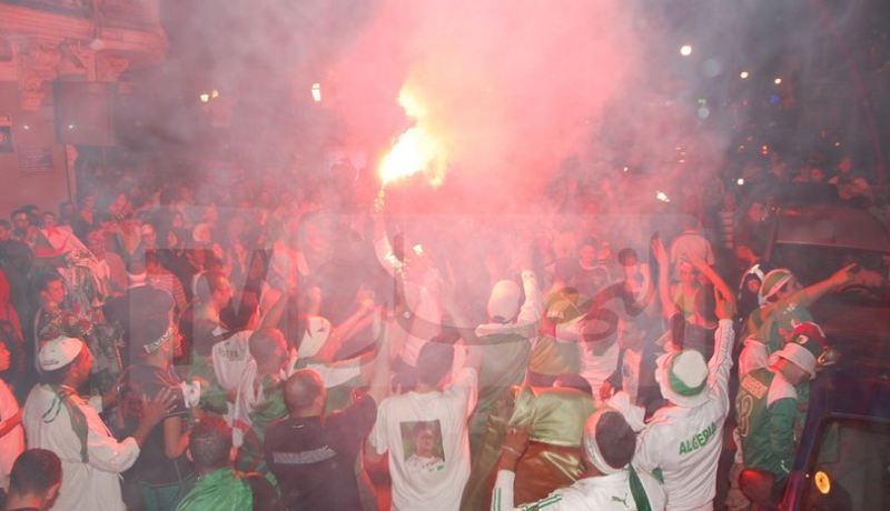 19 جريح خلال إحتفالات أنصار المنتخب الوطني بالبليدة