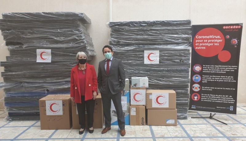 أوريدو والهلال الأحمر الجزائري يقدمان مُعدات طبية لمستشفى بوفاريك