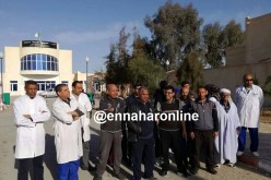 بالصور.. احتجاجات بعيادة البياضة في الوادي بسبب انعدام الأمن
