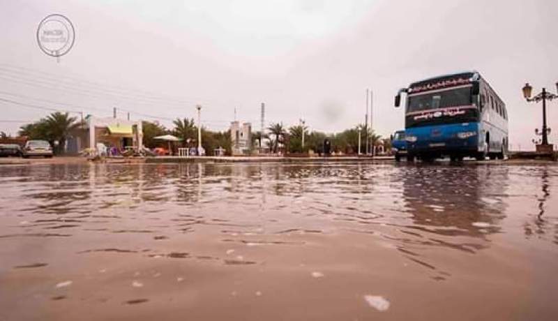 تساقط امطار غزيرة بمناطق جنوب الولاية في رقان واولف بأدرار