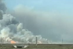 بالفيديو- 7 جرحى في انفجار ضخم بأذربيجان