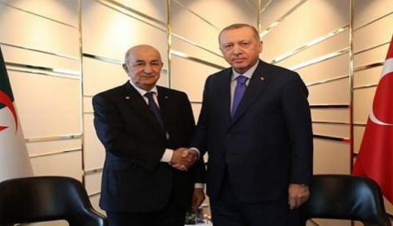 رئيس الجمهورية عبد المجيد تبون يستقبل أردوغان