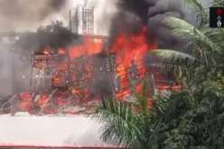 حريق مهول يلتهم أستوديو للتصوير في الهند