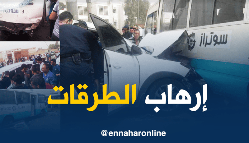 جريح بعد اصطدام حافلة لنقل المسافرين بسيارة بورقلة