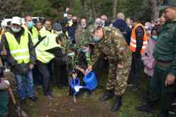 أفراد الجيش الوطني الشعبي يشاركون في حملة التشجير بالمحمية البيولوجية بجبل الوحش