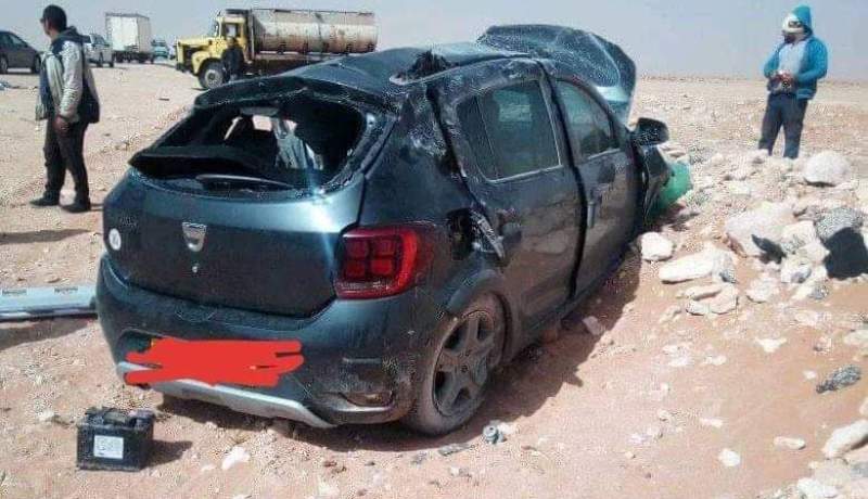 الأغواط .. وفاة شخص وإصابة آخر في إنقلاب سيارة