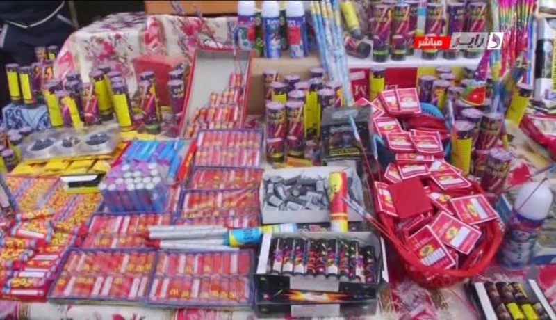 تيارت .. حجز أكثر من 1200 وحدة من الألعاب النارية أجنبية الصنع
