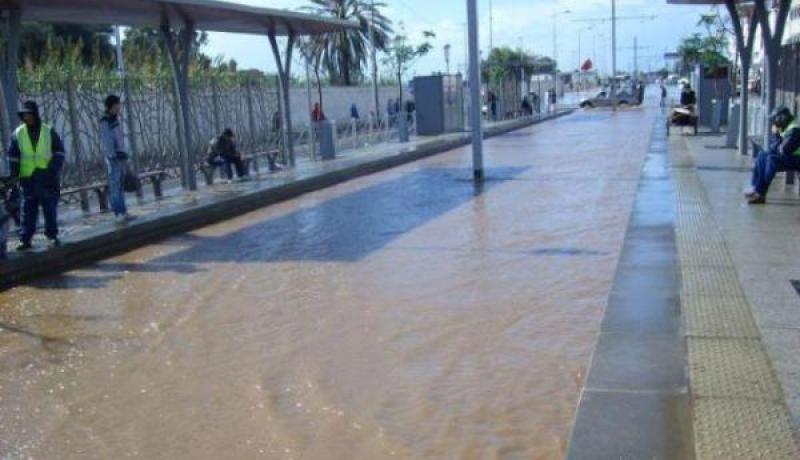 السيول تشوّش على حركة ترامواي العاصمة