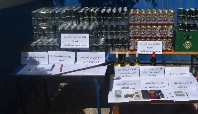 العاصمة.. حجز 456 وحدة من المشروبات الكحولية و22 قرصا مهلوسا ببرج الكيفان