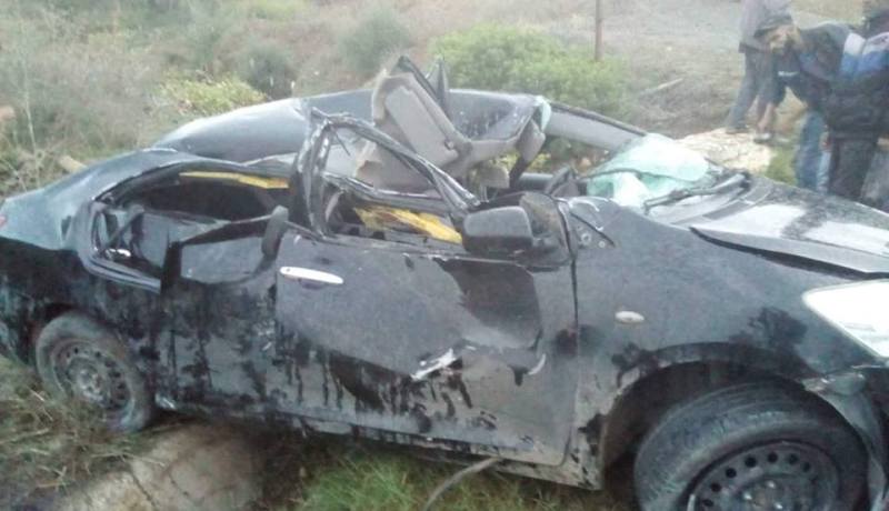 البويرة.. جريحان في حادث مرور بتيكجدة