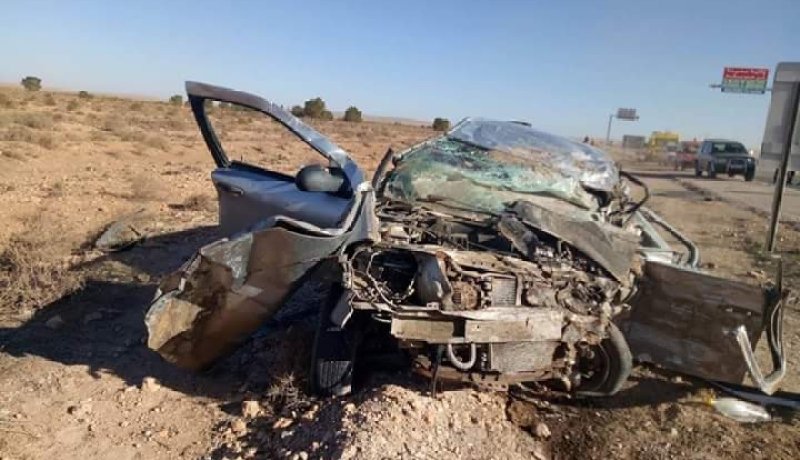 6 جرحى في في حادث انحراف سيارة بالبيض