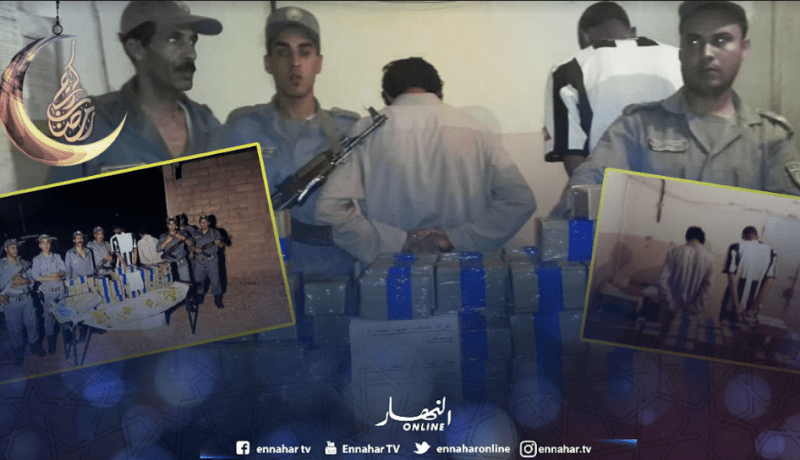 جمارك البيض توقف شخصين وتحجز قرابة قنطار من الكيف