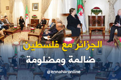 بالصور.. بن صالح يجدد دعم الجزائر للشعب الفلسطيني وعاصمتها القدس الشريف