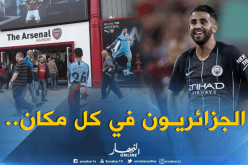 هوس الجزائريين بمحرز يصل الى إنجلترا!