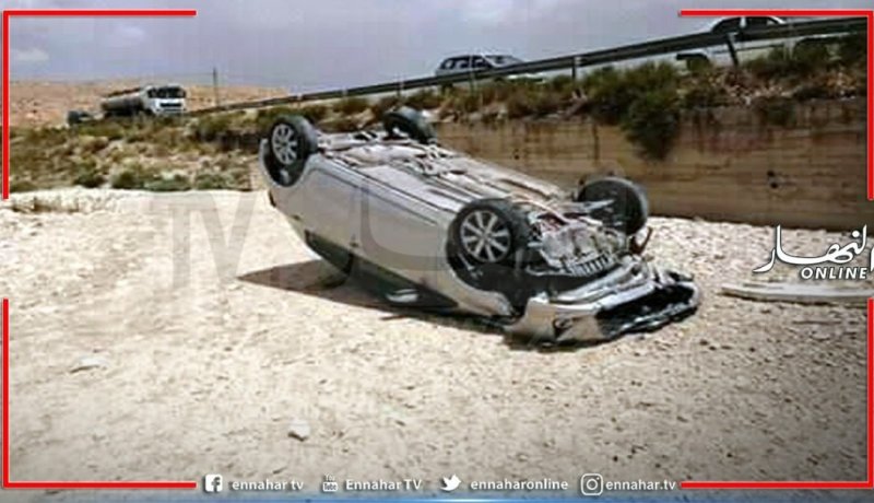 وفاة شخصين وإصابة آخر بجروح إثر انقلاب سيارة في الجلفة
