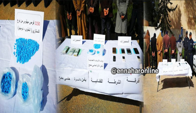 توقيف 6 أشخاص من بينهم امرأة وحجز أكثر من ألف قرص مهلوس بالجلفة