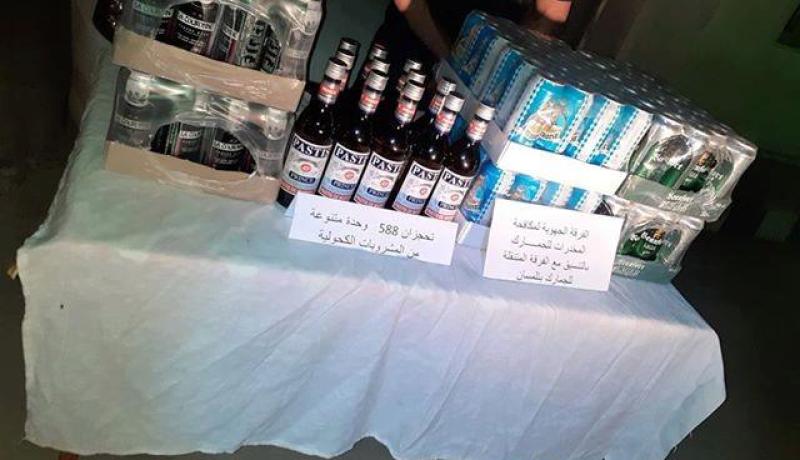 جمارك تلمسان تحجز 588 وحدة من المشروبات الكحولية
