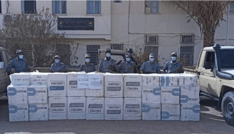 إحباط محاولة تهريب 40 ألف علبة سجائر بحاسي مسعود
