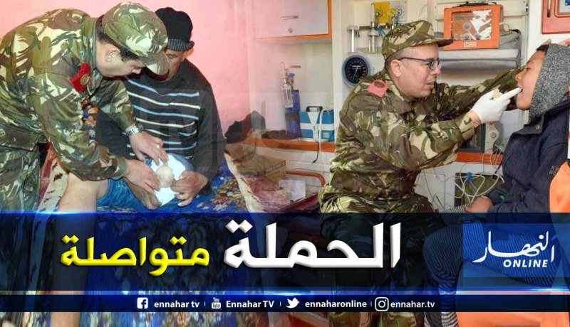بالصور.. الجيش يتكفل بالرعاية الصحية للمناطق النائية بسيدي بلعباس