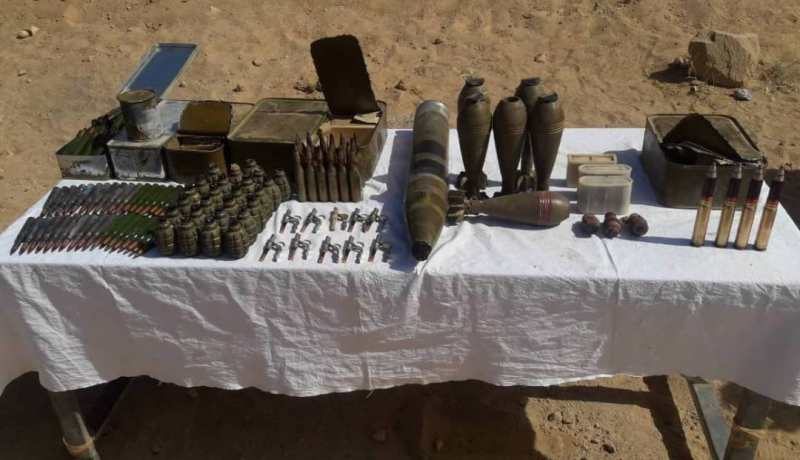 الجيش يعثر على صاروخ غراد 21-BM و6 قذائف هاون وقنابل يدوية بتمنراست
