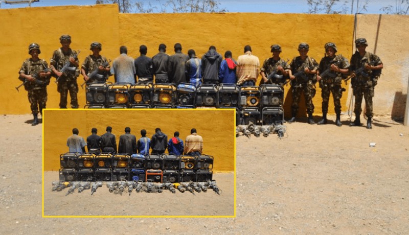 الجيش يوقف 35 منقبا عن الذهب بالجنوب