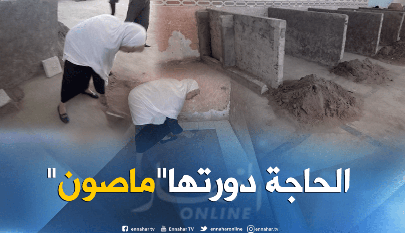بالفيديو.. الحاجة “المشاطية” 57 سنة تقتحم عالم البناء المحتكر من طرف الرجال