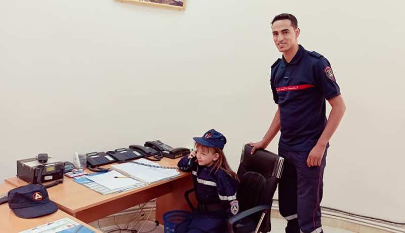 بالصور.. الحماية المدنية بغرداية تحقق حلم الطفلة رزان