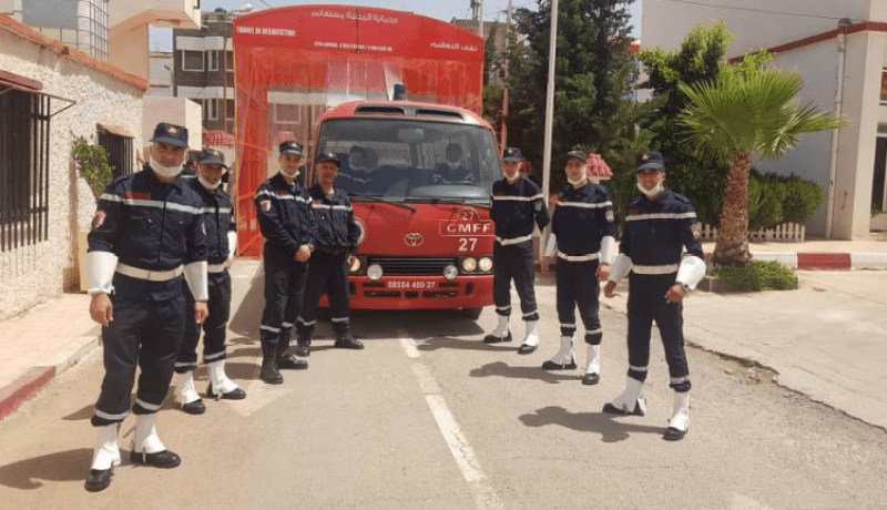 تدشين نفق تعقيم لفائدة مركبات التدخل للحماية المدنية بمستغانم
