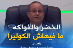  وزير الفلاحة : “أطمئن المواطنين.. الخضر والفواكه لا علاقة لها بداء الكوليرا”