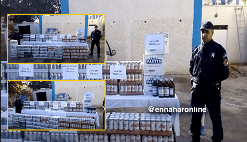 توقيف شخص وحجز قرابة 1400 قارورة خمر في وهران