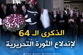 وزارة الخارجية : إحياء الذكرى الـ 64 لإندلاع الثورة التحريرية المجيدة