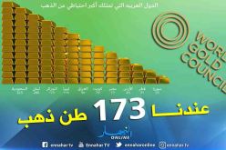 الجزائر الثالثة عربيا والـ 24 عالميا في إحتياطي الذهب بـ173 طن