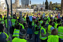 بالصور ..بعد فرنسا ..عدوى “السترات الصفراء” تنتقل إلى تل أبيب