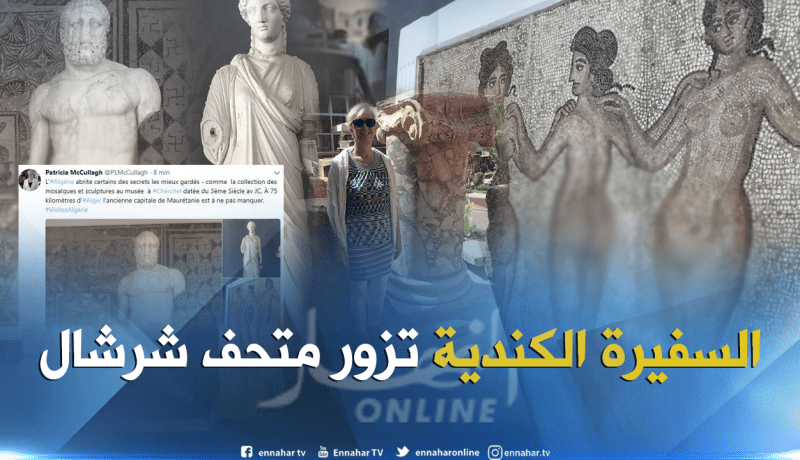 بالصور.. السفيرة الكندية منبهرة بأثار الجزائر وتروج للسياحة الأثرية
