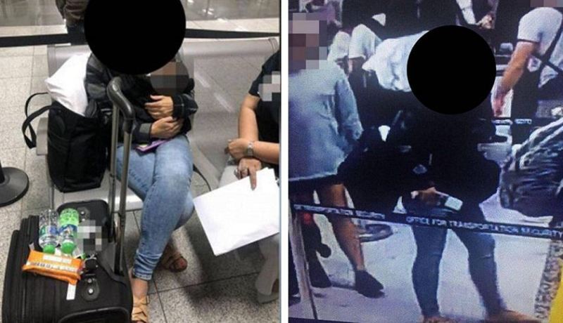 سيدة تهرب رضيعا من المطار بطريقة لا تصدق!!