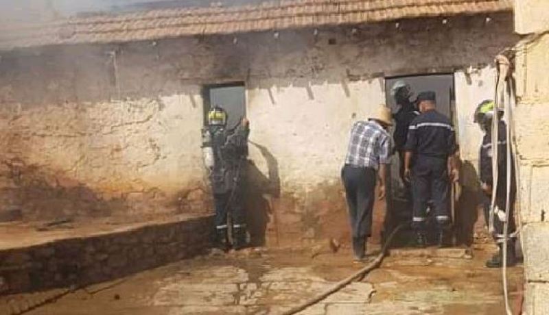 الشلف.. إحتراق مطبخ بفناء مسكن بأولاد سالم في بلدية الصبحة