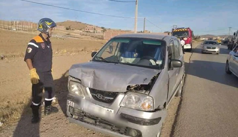 الشلف.. جريحان في إصطدام بين سيارتين سياحيتين بسنجاس